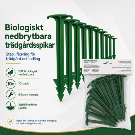 Trädgårdsspikar | Nedbrytbart markfäste