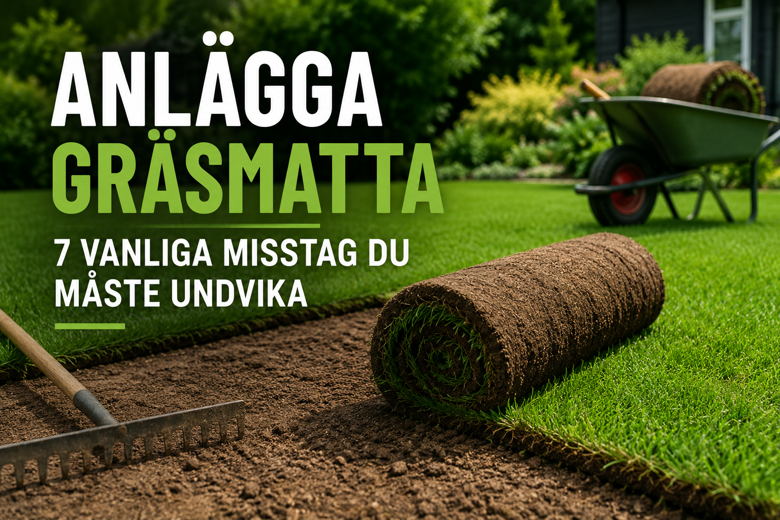 Anlägga gräsmatta – vanliga misstag du måste undvika