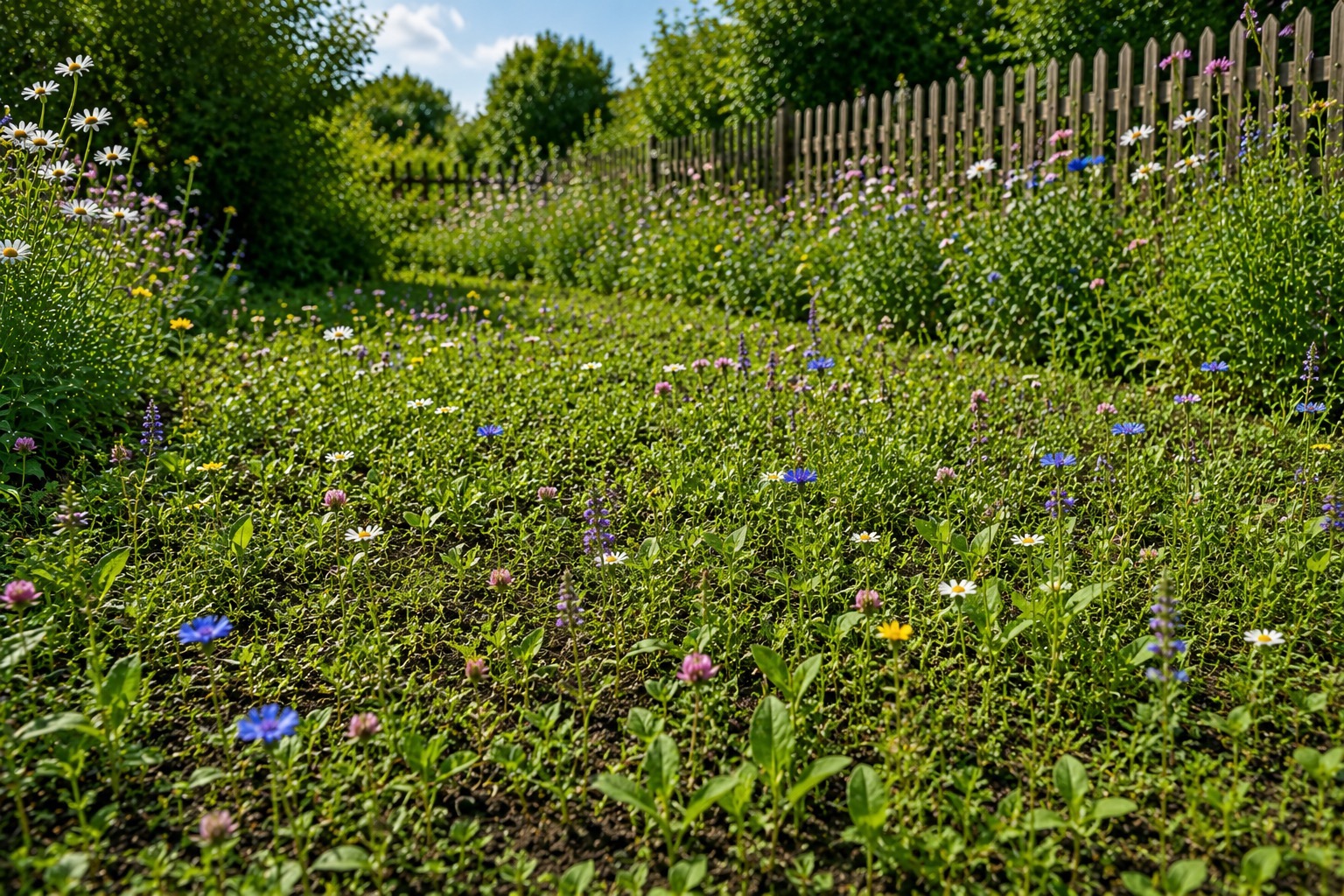Ängsblommor börjar etablera sig